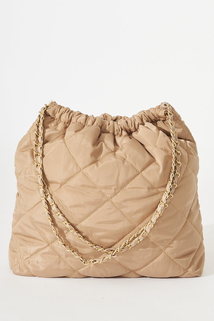 August + Delilah Solene Bag In Nude Beige - front