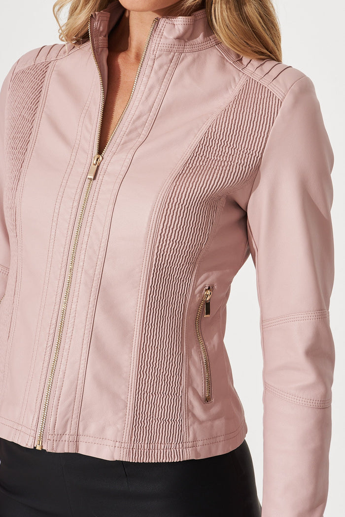 Stefany Jacket In Pink - detail