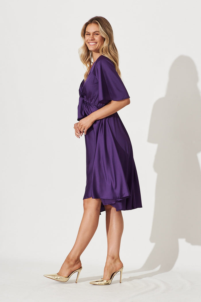 Helsinki Dress In Purple - side