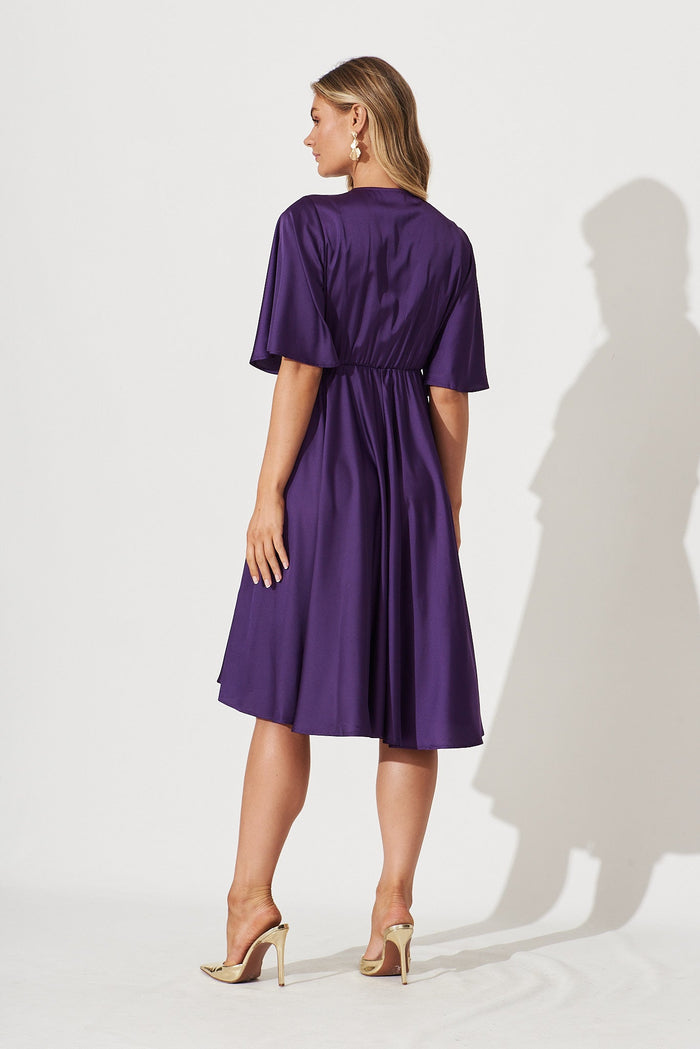 Helsinki Dress In Purple - back