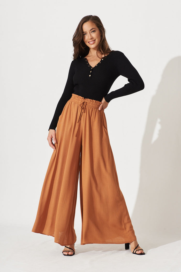 Mariah Pants In Rust - full length
