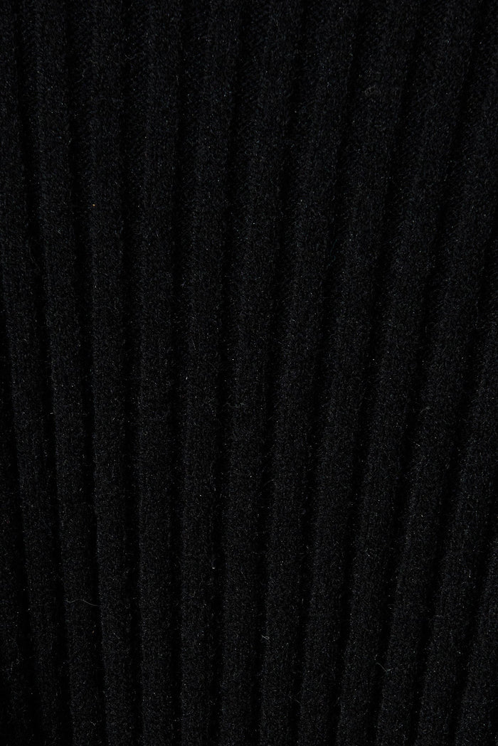 Gibbs Knit In Black Wool Blend - fabric