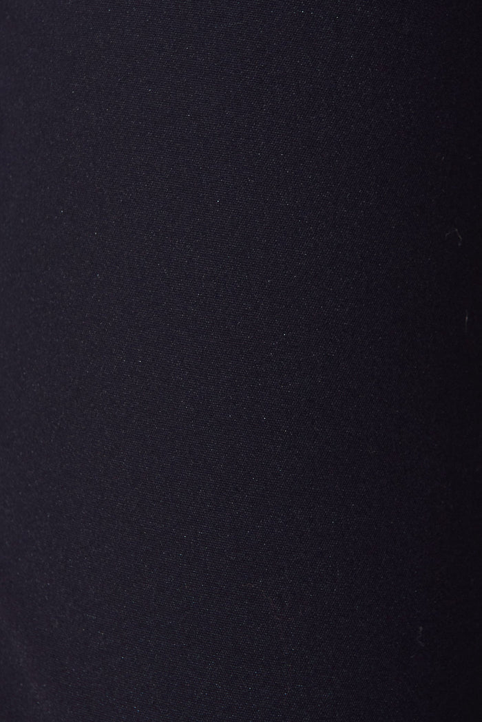 Strasbourg Pant In Navy Cotton Blend - fabric