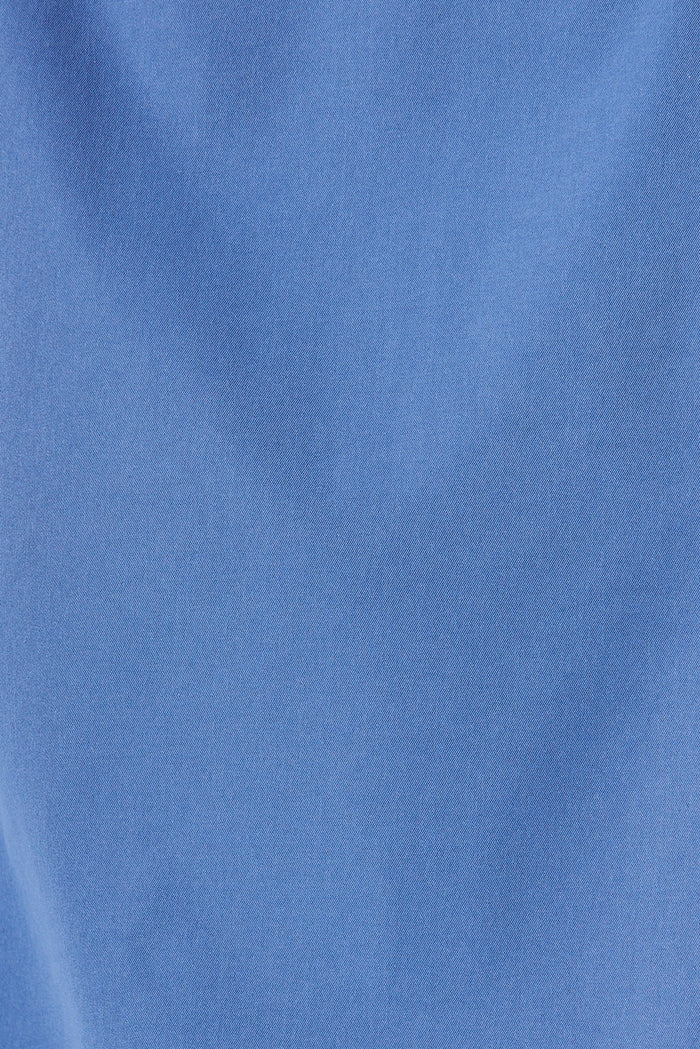 Trainor Trench Coat In Blue - fabric