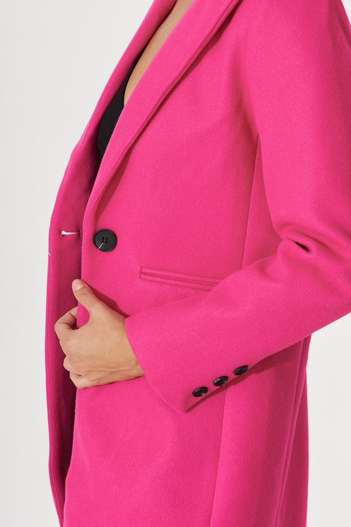 Prato Coat Pink - detail