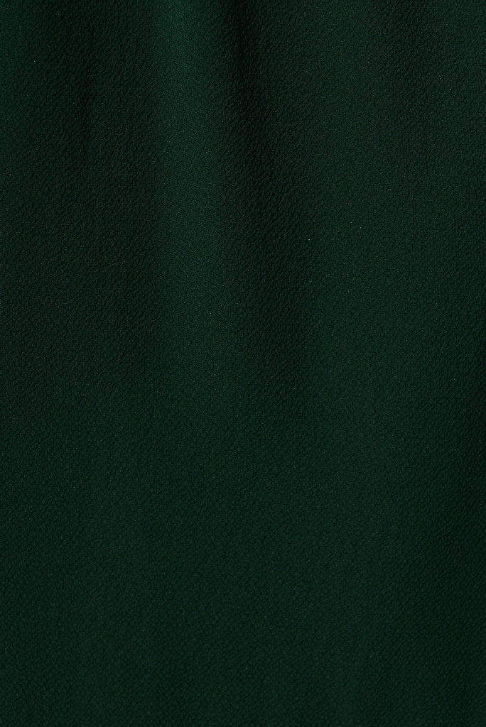 Jemimah Midi Dress In Emerald - fabric