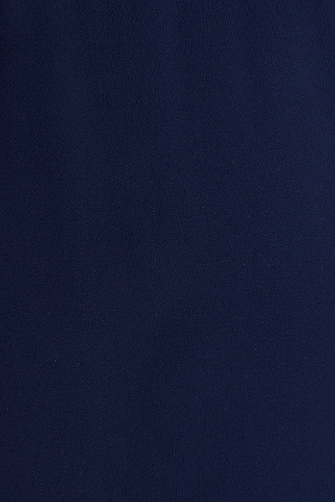 Jemimah Midi Dress In Navy - fabric