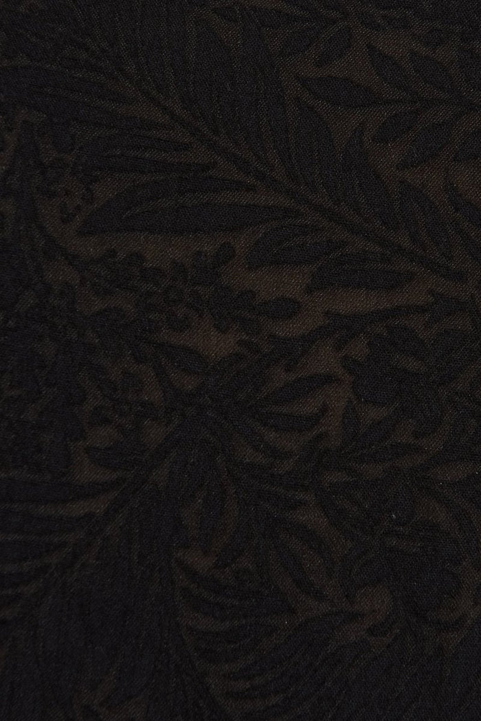Cersei Shirt Dress In Black Burnout Floral Cotton Blend - St Frock (Dev)
