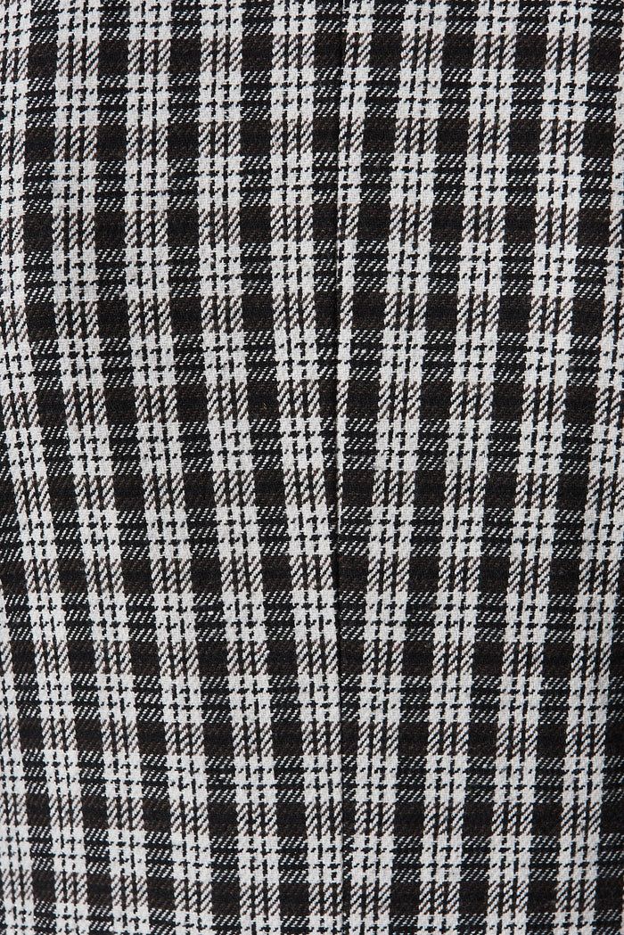 Bellevue Hill Blazer In Black And White Check - fabric