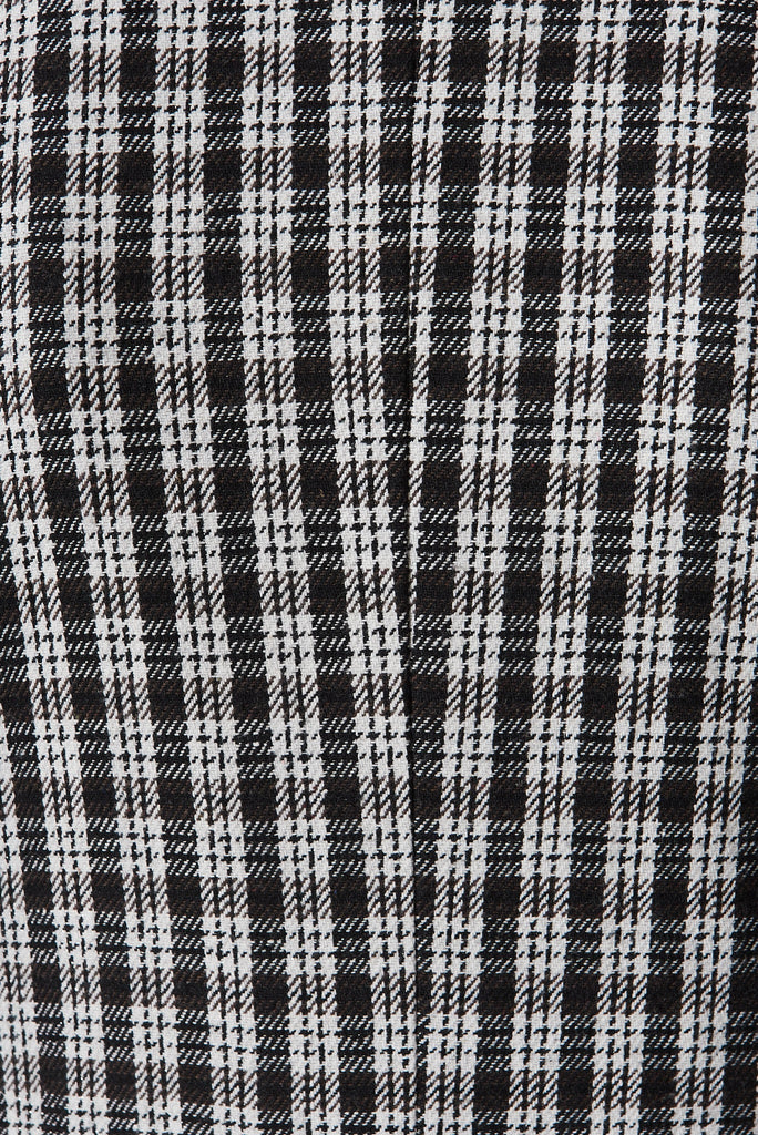 Bellevue Hill Blazer In Black And White Check - fabric