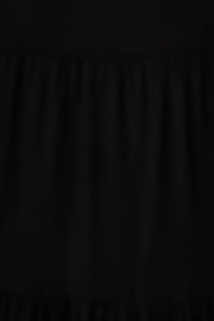 Pearsona Shirt Dress In Black Linen Blend - fabric