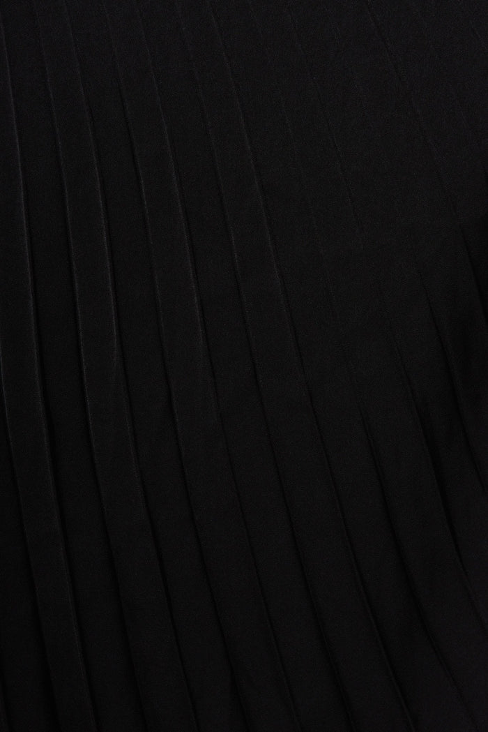 Toulon One Shoulder Maxi Dress In Black - fabric