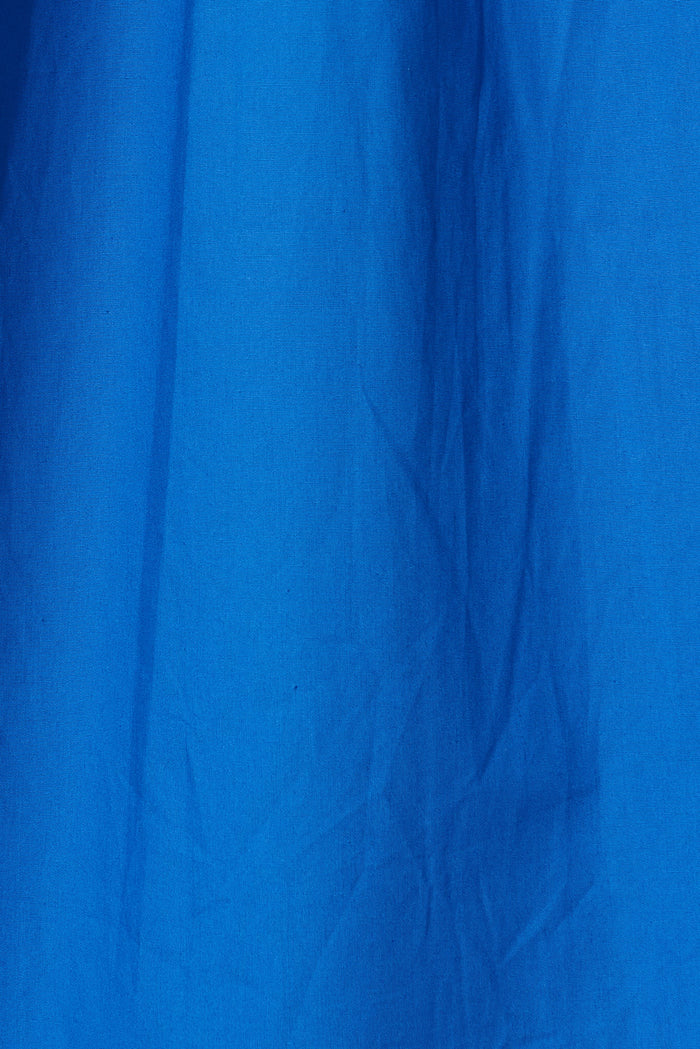 Cammeray Midi Dress In Cobalt Blue Cotton - fabric