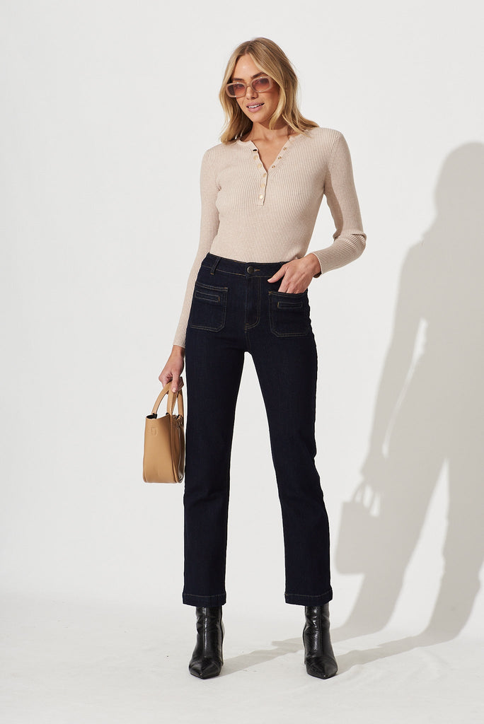 Dover Heights Knit In Beige - full length