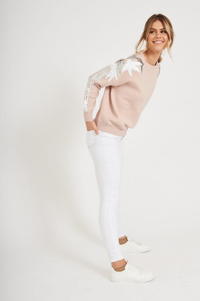 Brooklyn Mid Rise Jeans In White Denim - St Frock (Dev)