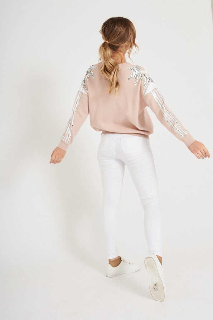 Brooklyn Mid Rise Jeans In White Denim - St Frock (Dev)